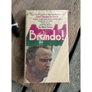 Brando! by Gary Carey 1973 Pocket Books Godfather Last Tango in Paris Streetcar